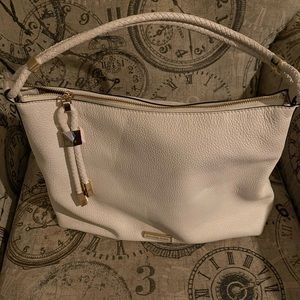 New Michael Kors “Genuine” leather Hobo Bag with Braided leather &Gold Accents.